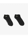 Men s 2 Pack Ankle Length Sports Socks Black - LACOSTE - BALAAN 1