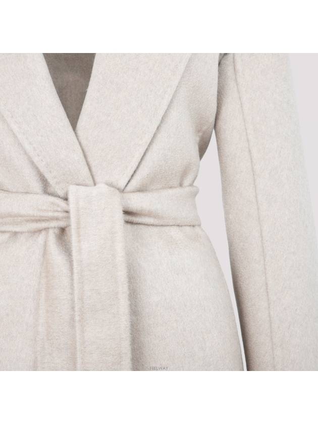 Women's Nemi Belted Cashmere Single Coat Ivory - MAX MARA - BALAAN 5