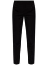 Gabardine Virgin Wool Straight Pants Black - SAINT LAURENT - BALAAN 1