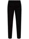 Gabardine Straight Pants Black - SAINT LAURENT - BALAAN 1