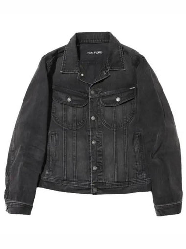 black denim jacket - TOM FORD - BALAAN 1