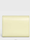 Shiny Triomphe Small Calfskin Half Wallet Light Yellow - CELINE - BALAAN 5