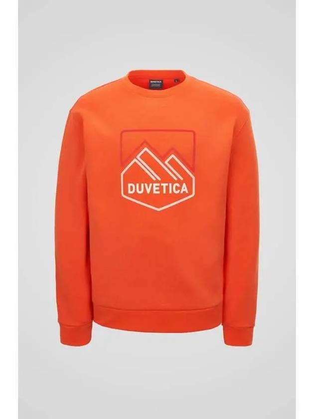 Myrtos M Dark Orange Men s Sweatshirt - DUVETICA - BALAAN 1