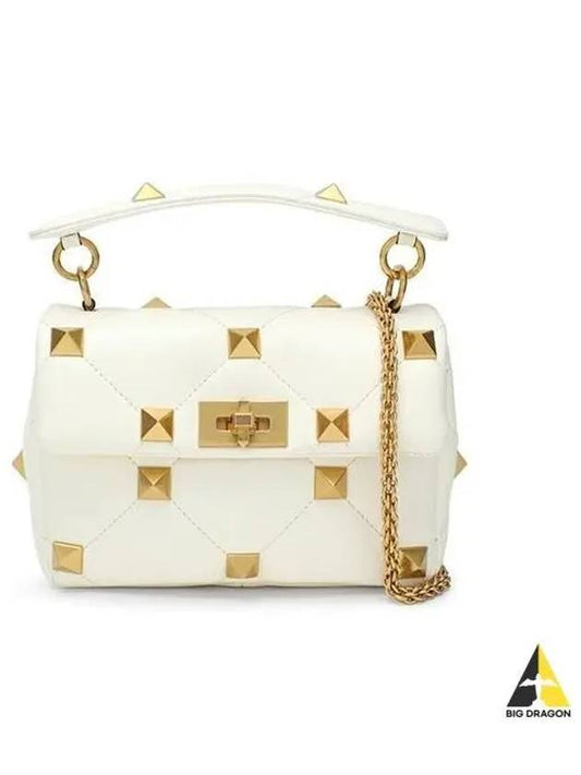 Women s Roman Stud Tote Bag White 2W2B0L04 BSF - VALENTINO - BALAAN 1