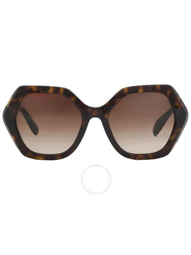 Dolce and Gabbana Gradient Brown Irregular Ladies Sunglasses DG4406 502/13 54 - DOLCE&GABBANA - BALAAN 1