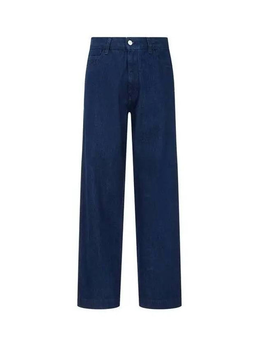 Men s Square Logo Patch Denim Pants Indigo 270567 - EMPORIO ARMANI - BALAAN 1