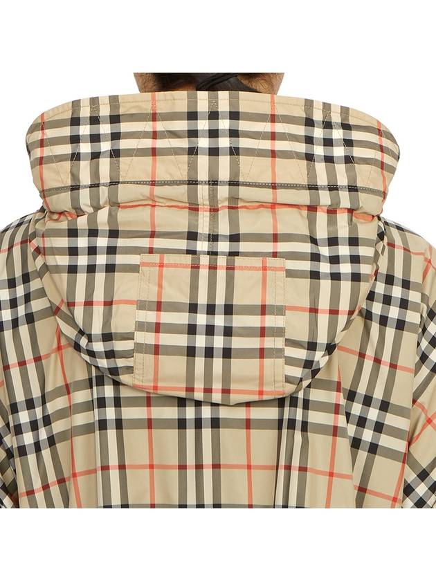 Women's Back-tone Check Zip-up Hooded Jacket Beige - BURBERRY - BALAAN 11