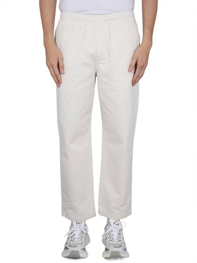 Beach Brushed Cotton Straight Pants Bone - STUSSY - BALAAN 2