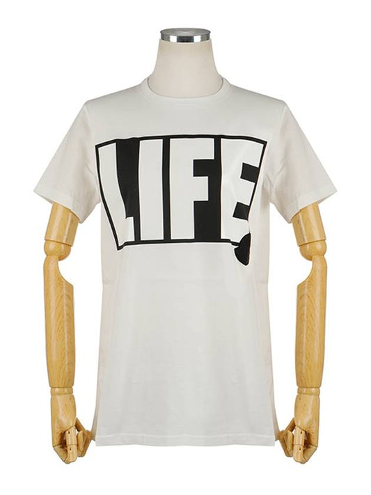 Life Logo Short Sleeve T-Shirt White - MONCLER - BALAAN 2