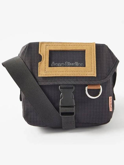 Logo Patch Mini Messenger Cross Bag Black - ACNE STUDIOS - BALAAN 2