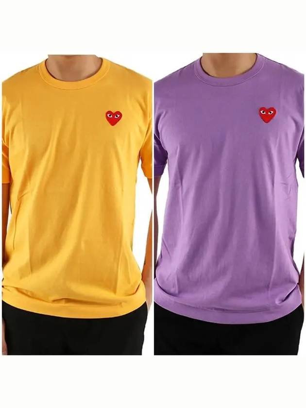 Comme des Gar ons heart embroidery logo short sleeve t shirt P1T212 - COMME DES GARCONS PLAY - BALAAN 2