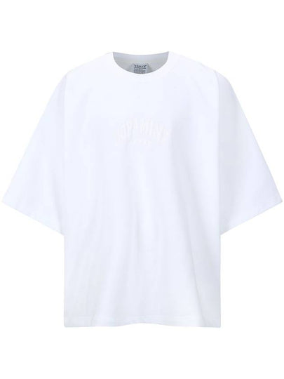 Dopamine Off Overfit Three Quarter Short Sleeve T-Shirt White - MAVRK - BALAAN 2