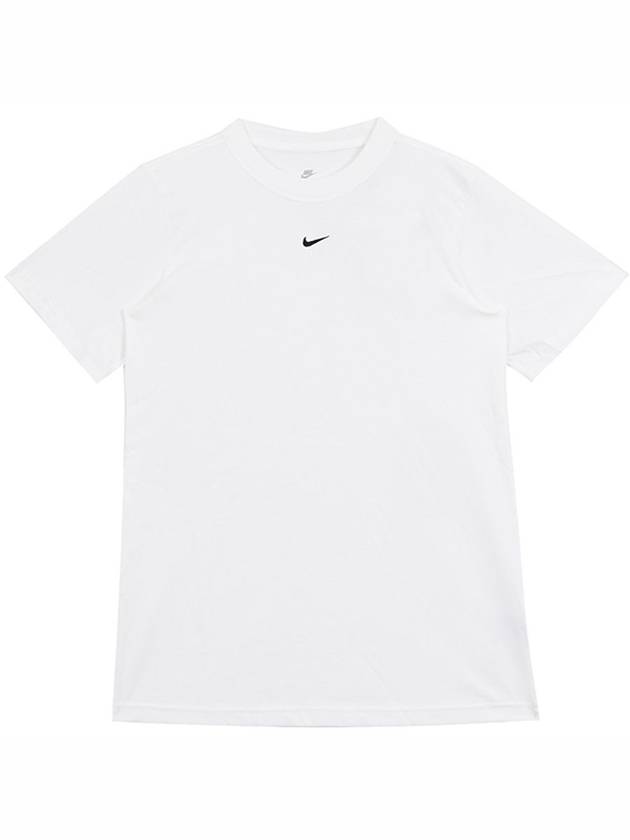 Sportswear Small Swoosh Short Sleeve T-Shirt White - NIKE - BALAAN 1