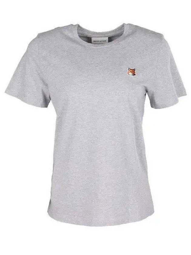Fox Head Patch Regular Short Sleeve T-Shirt Grey - MAISON KITSUNE - BALAAN 2