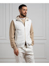 Drawstring Hooded Zipper Vest White - BRUNELLO CUCINELLI - BALAAN 3