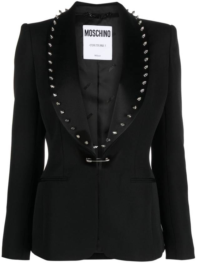 Outerwear A0518 5420 1555 BLACK - MOSCHINO - BALAAN 2