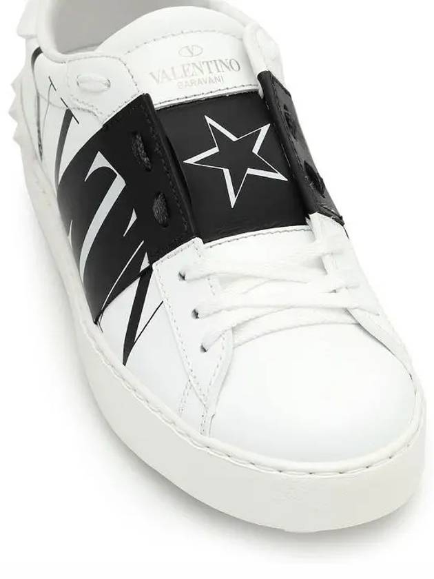 Logo Hidden Strap Low Top Sneakers White Black - VALENTINO - BALAAN 5