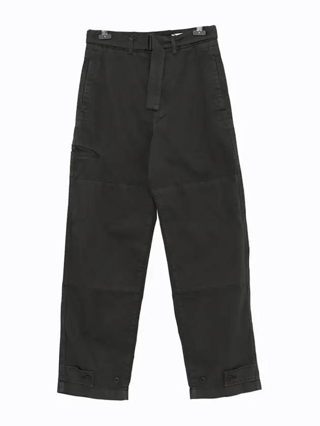 Cotton Straight Pants Midnight Green - LEMAIRE - BALAAN 3