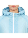 4 Bar Ripstop Polyamide Windbreaker Light Blue - THOM BROWNE - BALAAN 7