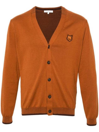 Bold Fox Head Cotton Cardigan Tobacco - MAISON KITSUNE - BALAAN 2