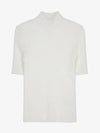 Women's Logo Mock Neck Knit Top White - COURREGES - BALAAN 2