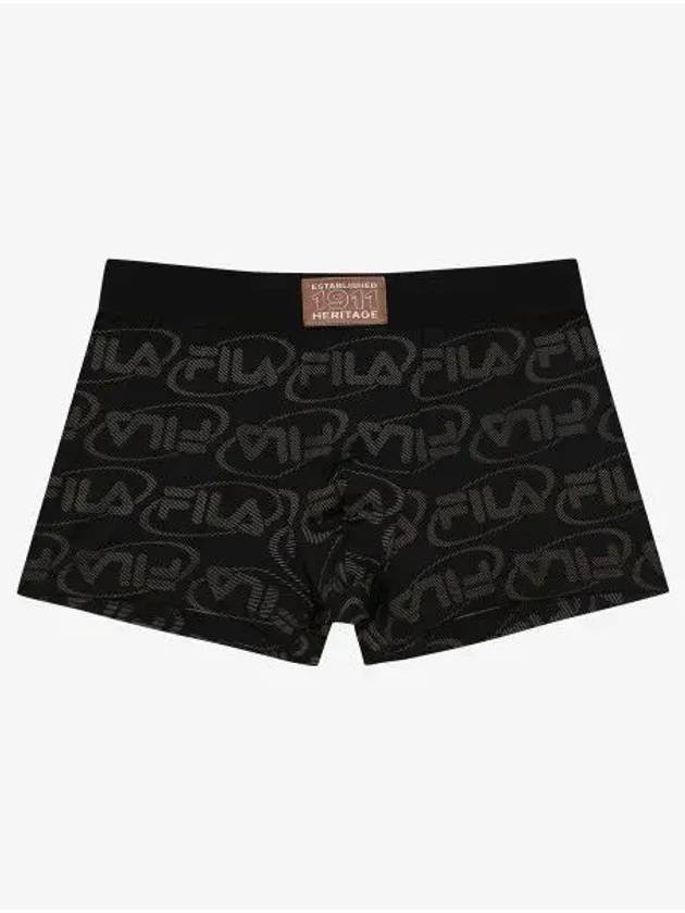 UNDERWEAR New Heritage Logo Print Men s Draw FI4DRG1402MBLK - FILA - BALAAN 1