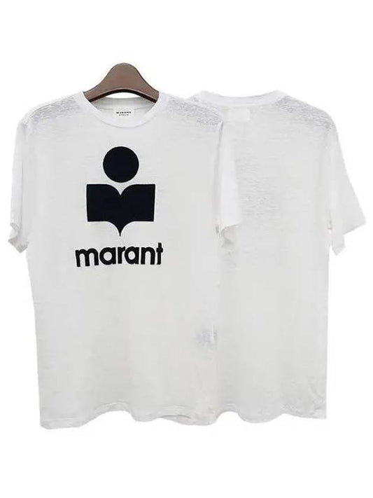 Etoile ZEWEL Linen Logo Short Sleeve T shirt 1094551 - ISABEL MARANT - BALAAN 1