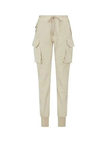 WOMEN DRKSHDW Drawstring Cargo Jogger Pants Beige - RICK OWENS - BALAAN 1