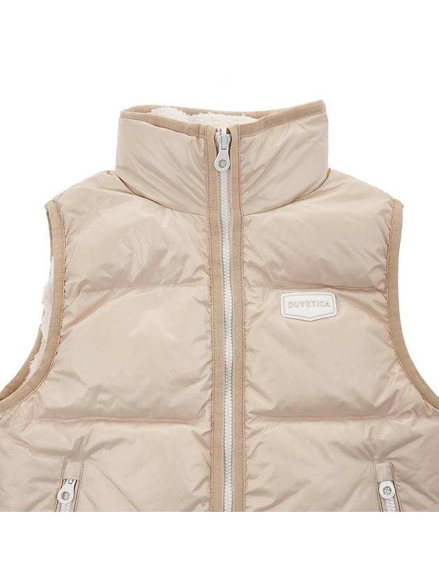 Logo Down Vest Beige - DUVETICA - BALAAN 7