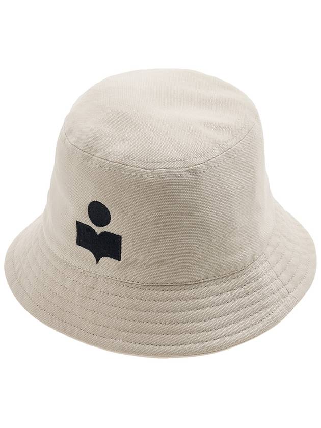 Haley Embroidered Logo Bucket Hat Ivory - ISABEL MARANT - BALAAN 11