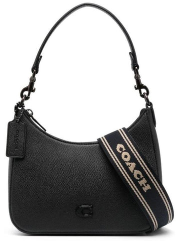 Signature Canvas Hobo Shoulder Bag Black - COACH - BALAAN 1