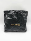 22 Shiny Calfskin Small Shoulder Bag Black - CHANEL - BALAAN 3