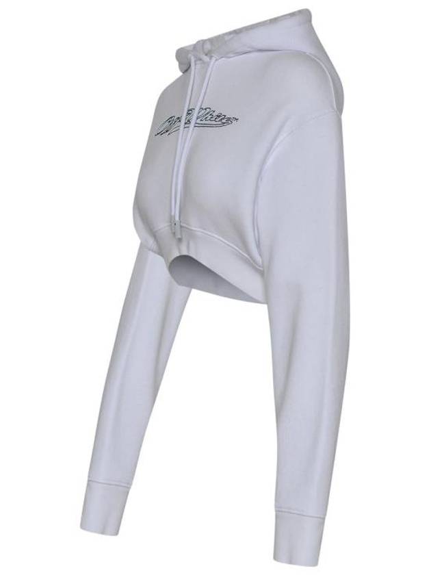 Bling Cropped Hoodie White - OFF WHITE - BALAAN 3