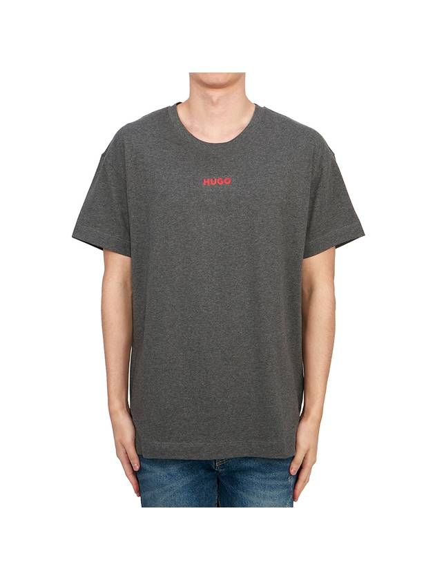 Logo Cotton Short Sleeve T-shirt Grey - HUGO BOSS - BALAAN 2