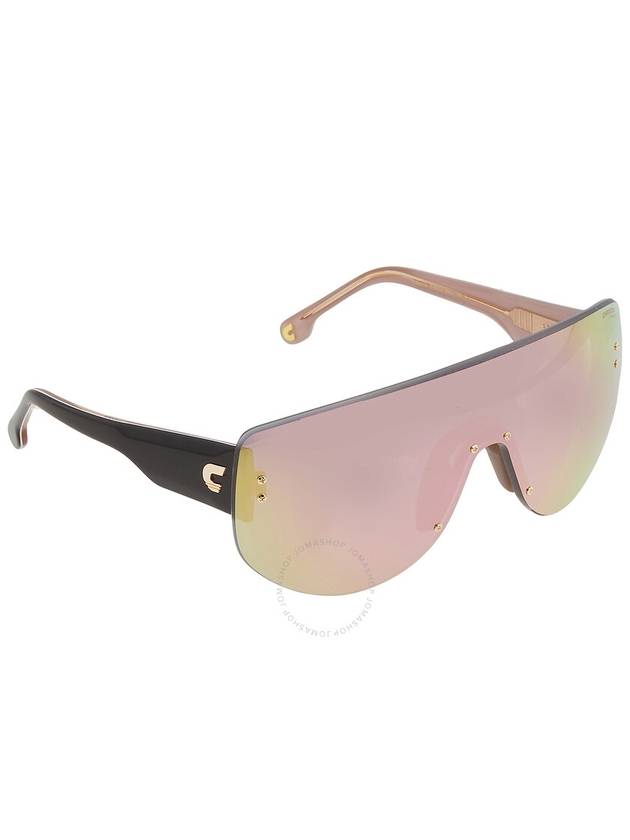 Carrera Rose Gold Multilayer Shield Unisex Sunglasses FLAGLAB 12 0000/0J 99 - CARRERA - BALAAN 3