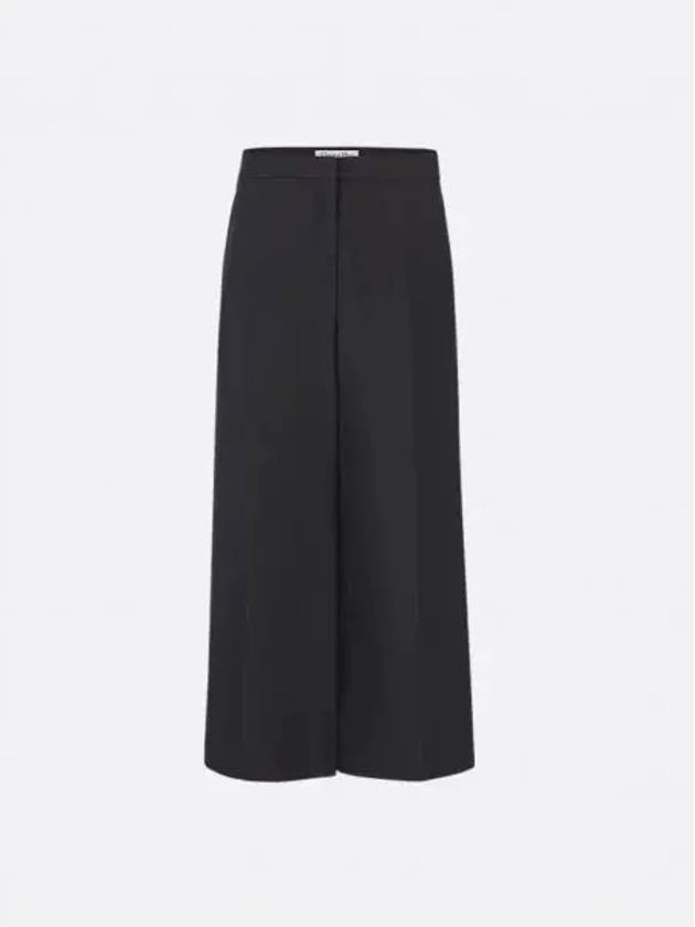 Wool Silk Crop Pants Black - DIOR - BALAAN 2