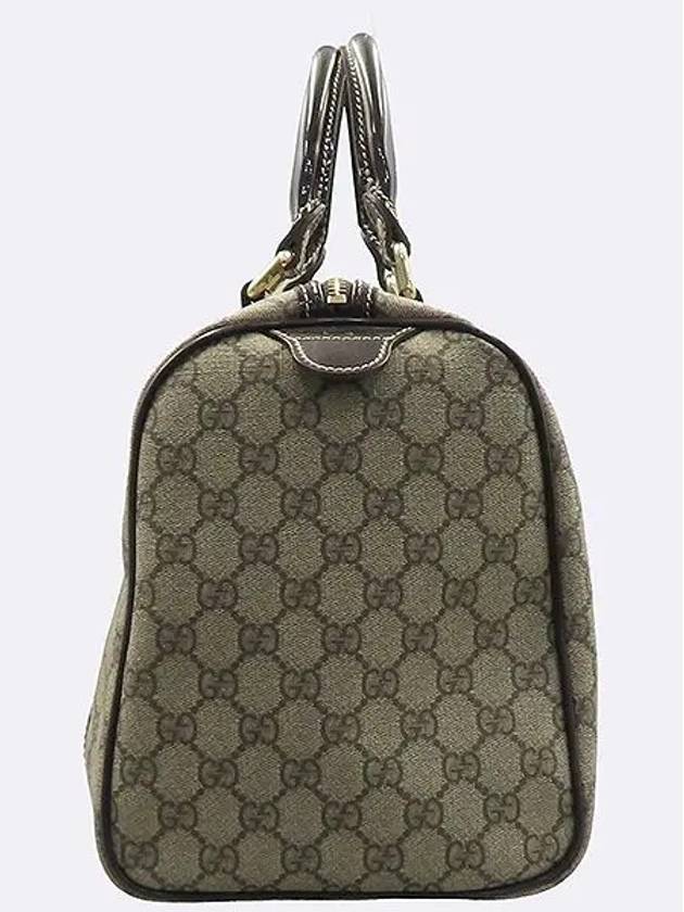 193603 GG logo PVC leather trimming Boston tote bag - GUCCI - BALAAN 3