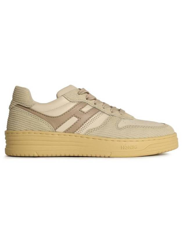 Hogan 'H630' Beige Leather Sneakers - HOGAN - BALAAN 1