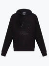 Rhinestone Embellished Cotton Hoodie Black - DSQUARED2 - BALAAN 2