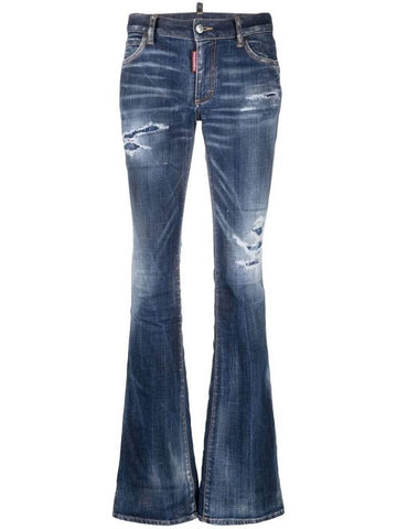 23 fw Indigo Blue Cotton Jeans S75LB0784S30342470 B0480428440 - DSQUARED2 - BALAAN 1