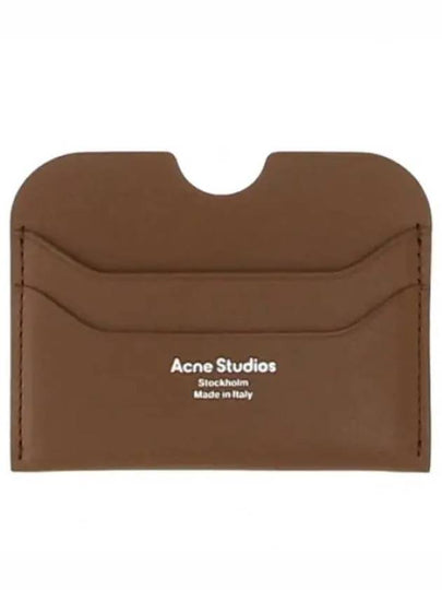 Silver Logo Card Wallet Brown - ACNE STUDIOS - BALAAN 2