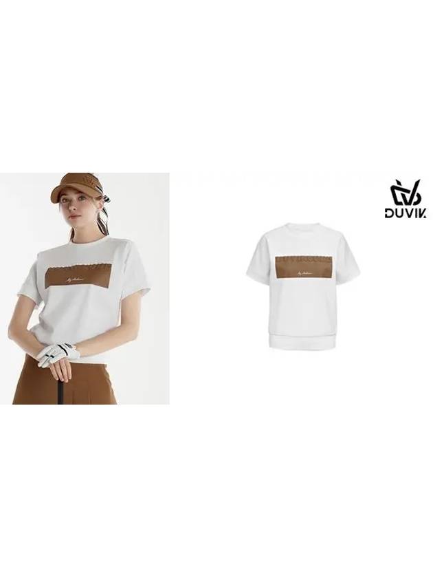 Embossed Wappen Round Short Sleeve T-Shirt DE2WTS124CM - DUVIK - BALAAN 7