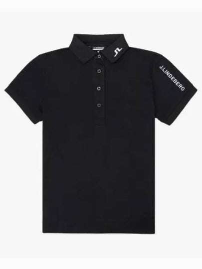 Women's Tour Tech Golf Polo Black - J.LINDEBERG - BALAAN 2