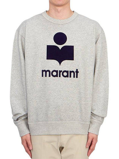 Mikoy Big Logo Cotton Sweatshirt Grey - ISABEL MARANT - BALAAN 2