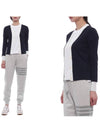 Contrast trim wool cardigan FJT362AJ0092 - THOM BROWNE - BALAAN 3