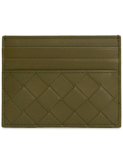 Intrecciato Leather Card Wallet Mud - BOTTEGA VENETA - BALAAN 2