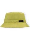 Logo Applique Bucket Hat Green - GANNI - BALAAN 1