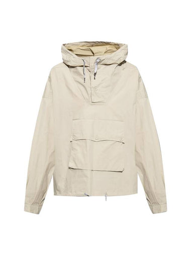 Men's Big Pocket Hooded Cotton Anorak Beige - MAISON MARGIELA - BALAAN 1