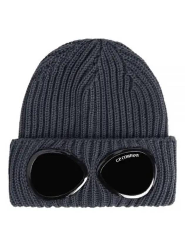 Signature GoGGles Wool Beanie Grey - CP COMPANY - BALAAN 2