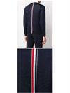 Back Stripe Merino Wool Knit Top Navy - THOM BROWNE - BALAAN 6